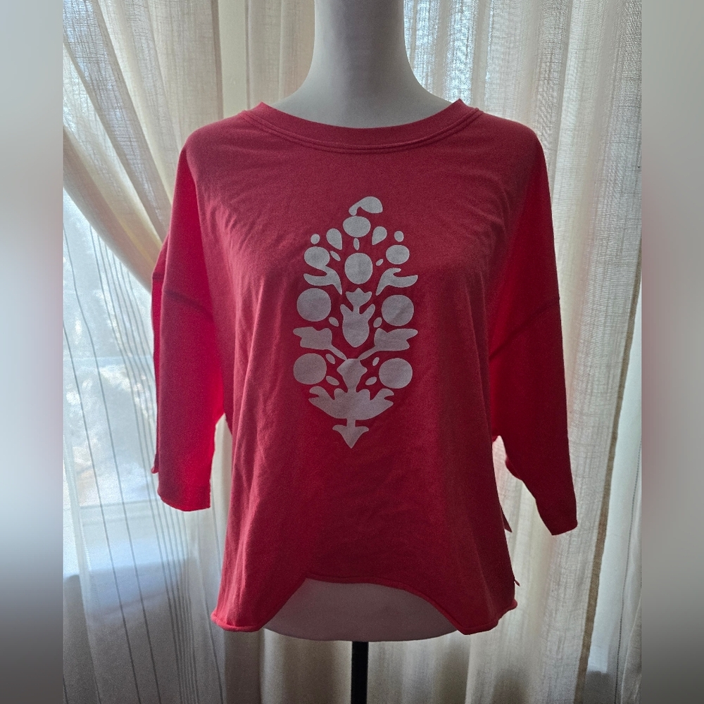 NWT FP Movement Inspire Logo Tee Hibiscus Combo - Picture 4 of 9